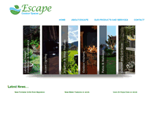 Tablet Screenshot of escapeoutdoorspaces.com